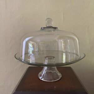 Anchor Hocking dual Cake Stand and Punch Bowl